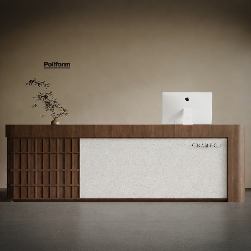 Home Office Tienda - Mostradores de Recepción Modernos de Lujo,