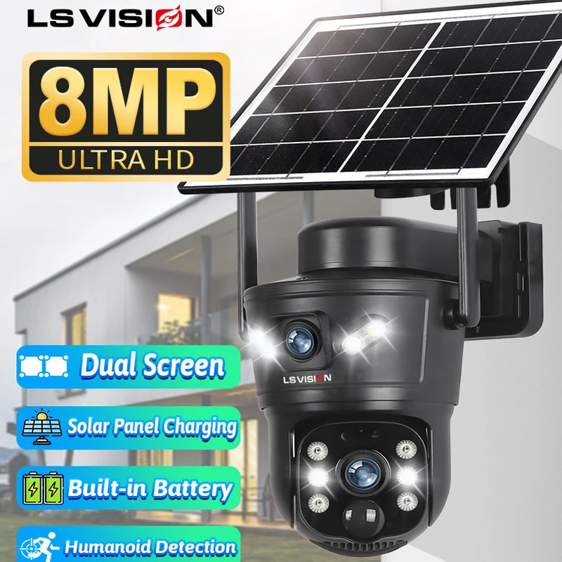 Home Office Zoom - LS VISION 8MP 4G cámara Solar