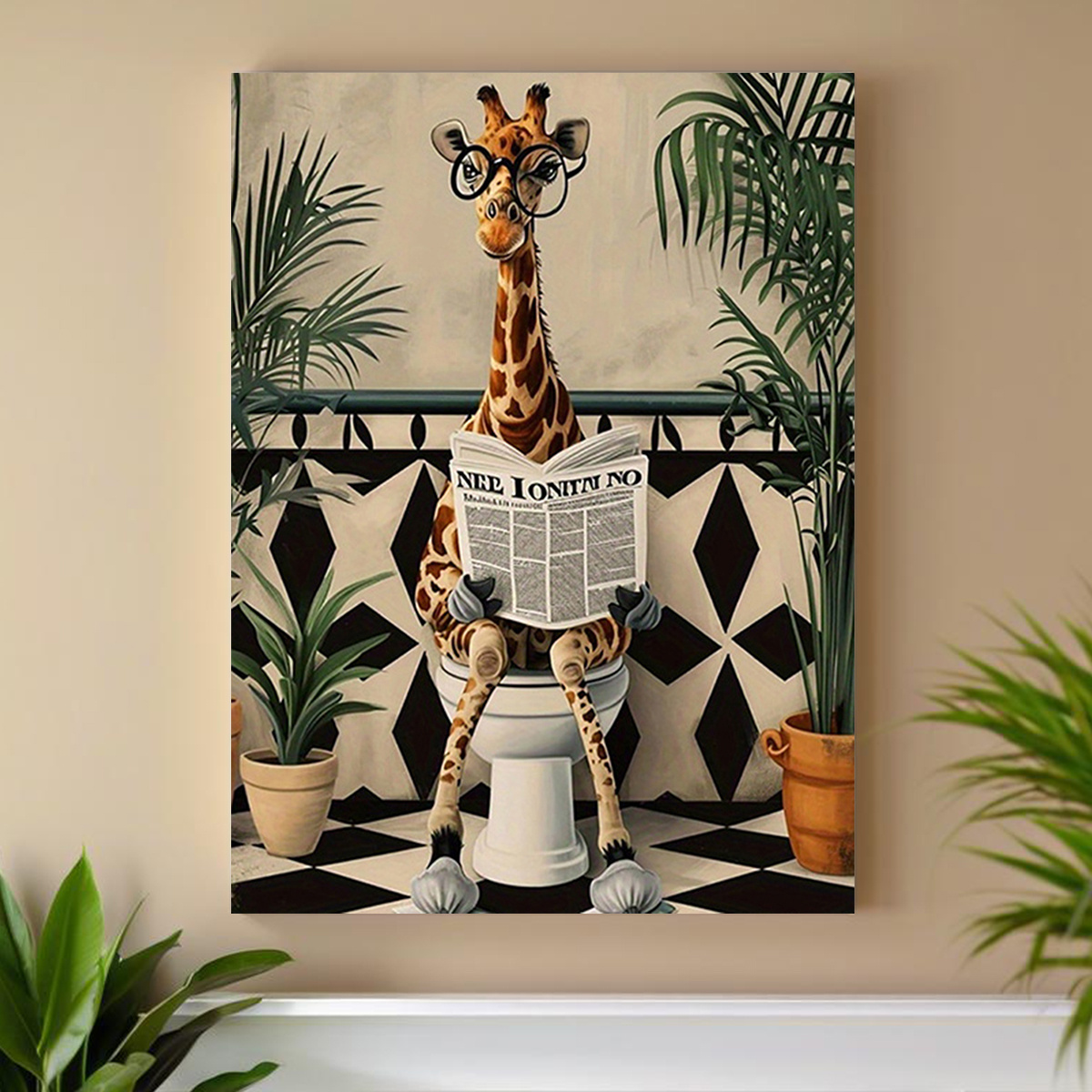 Home Office Inspiration - Pintura en lienzo 2D plana, 1