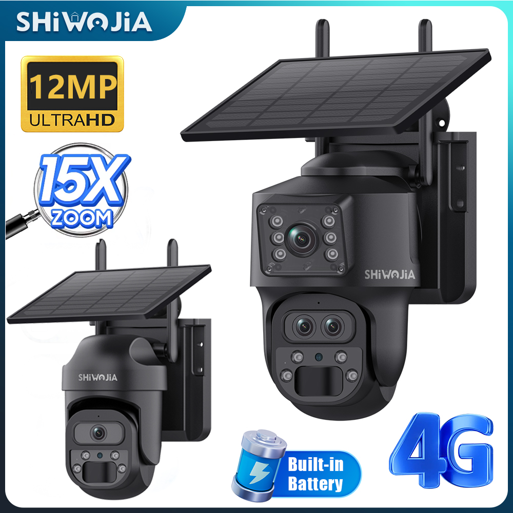 Home Office Zoom - SHIWOJIA 15X ZOOM Cámara Solar 4G