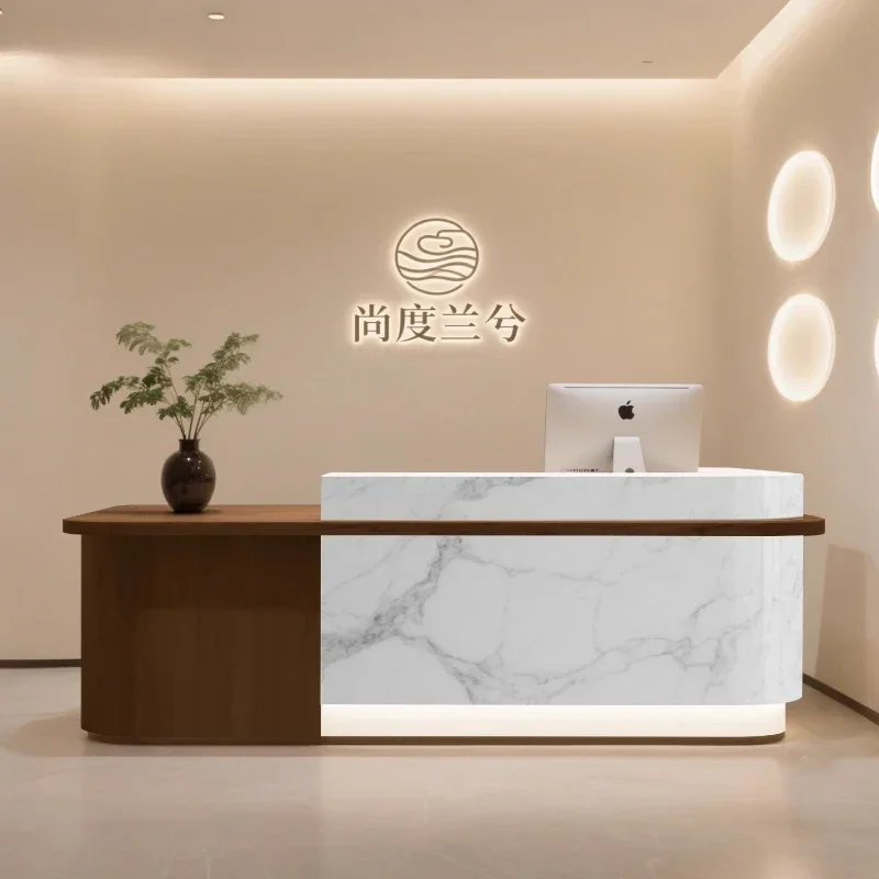 Home Office Tienda - Mostradores de Recepción de Lujo para