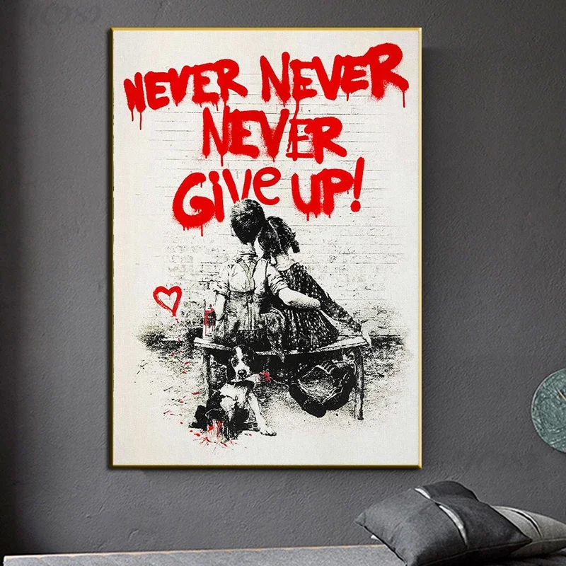 Banksy Graffiti Wall Art, Neve - Home Office Inspiration reseña y precio