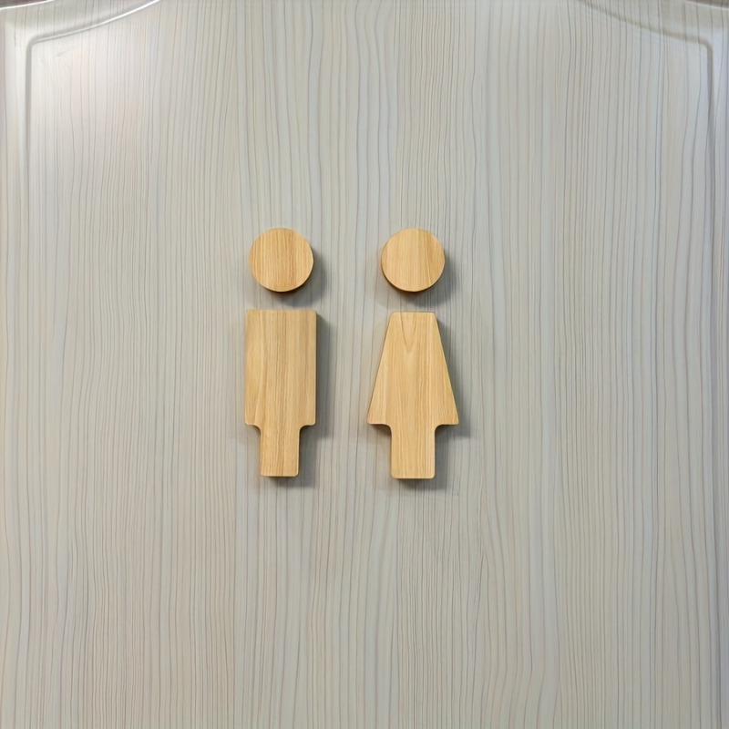 Letrero de baño de madera para - Home Or Office Use reseña y precio