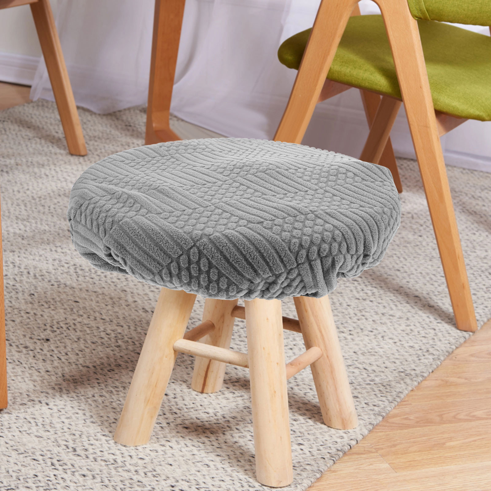 Fundas elásticas redondas para - Home Office With Sofa reseña y precio