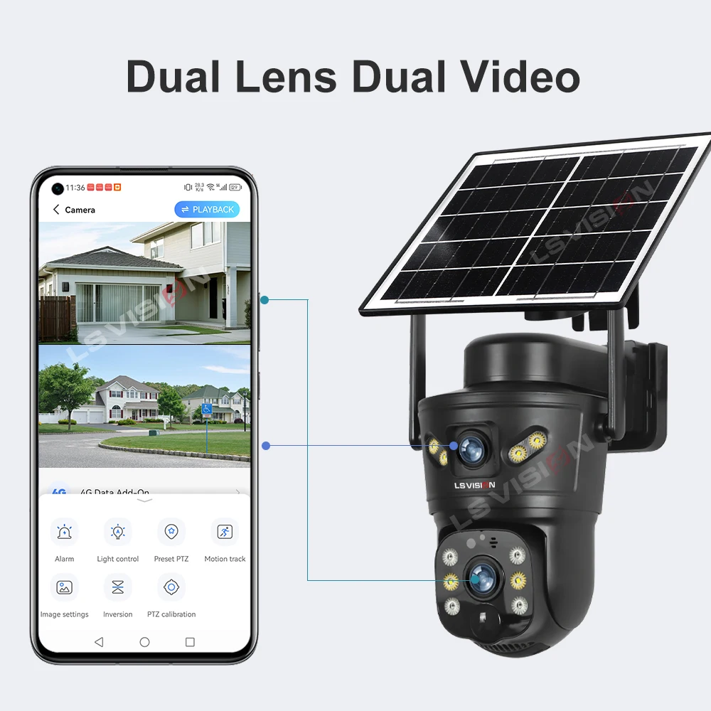 LS VISION 8MP 4G cámara Solar  - Home Office Zoom reseña y precio