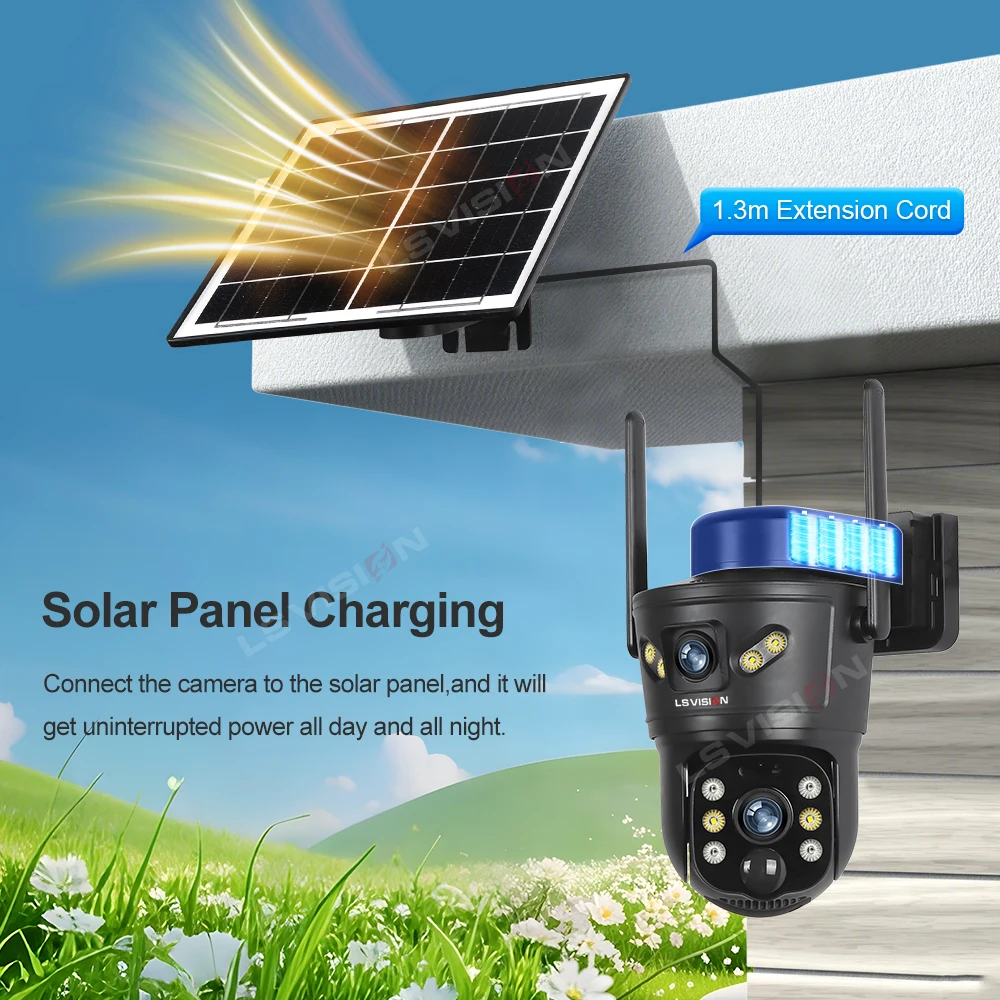 LS VISION 8MP 4G cámara Solar  - Home Office Zoom reseña y precio